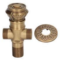 Angle Valve European Antique Style Cold Hot Water Faucet Turn Angle Water Stop Valve for Kitchen Bathroom