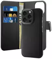 Puro Wallet Detachable MagSafe 2in1 Apple iPhone 16 Pro Max - dėklas telefonui juodos spalvos
