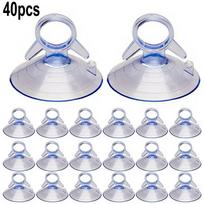 40pcs  45mm Suction Cup Sucker Mount Holder For Car Home Bathroom Kitchen Sunshade Shower Wall Windshield Window Glass Decor China Mainland