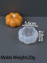 Creativity Pumpkin Silicone Candle Mold DIY Halloween Decor Aromath Soap Plaster Resin Craft Making Molds Home Festival Ornament gray