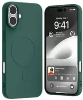 Dėklas Mercury MagSafe Semi-Silicone Apple iPhone 16 Plus 6,7″ žalios spalvos