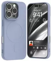 „Mercury MagSafe“ pusiau silikoninis dėklas „Apple iPhone 16 Pro 6,3"“, levandų spalvos