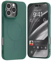 Dėklas Mercury MagSafe Semi-Silicone Apple iPhone 16 Pro Max 6,9″ žalios spalvos