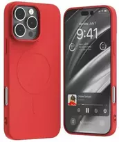 Dėklas Mercury MagSafe Semi-Silicone Apple iPhone 16 Pro Max 6,9″ raudonos spalvos