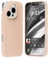 Dėklas Mercury Soft Apple iPhone 16 Pro 6,3″ rožinės spalvos sand