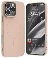 Dėklas Mercury MagSafe Semi-Silicone Apple iPhone 16 Pro Max 6,9″ rožinės spalvos sand