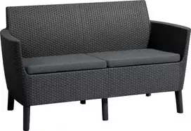 Keter Allibert SALEMO dvigulė sofa - grafito spalvos
