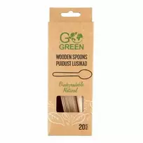 Pro Logic Gogreen Mediniai šaukštai Go Žalias 20 vnt./0,07kg