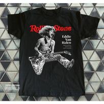 Rock Retro Punk Black Tops Rock Print Short Sleeve Cotton Crew Neck High Quality T-Shirt Casual Fashion Loose Top Unisex S
