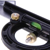 300MM Combination Square Angle Ruler Stainless Steel Multi-function Measuring Tool Color: black