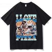 Astronauts I Love Pizza Graphic T-shirt XXL