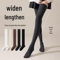 Women's Thermal Thigh-High Socks with Knee Protection