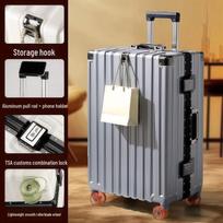 ZhiNaShi Multi-functional Luggage with Skate Wheels & Phone Holder 20 inches