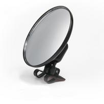 Round Round Auxiliary Rearview Mirror ABS Wide Angle Convex Mirror  Car Safety Accessories black-11.3CM
