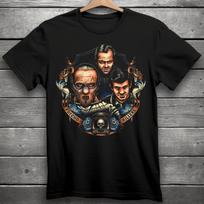 Psycho Killers T-Shirt Black S-3XL Hannibal Lecter, Norman Bates, Jack Torrance Unisex T-Shirt XXXL