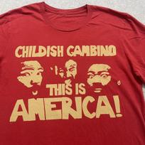 Childish Gambino Gift For Fans Red T-Shirt Cotton Full Size RD150 M