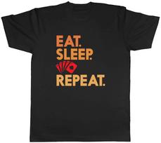 Eat Sleep Poker Mens T-Shirt Casino Gambling Texas Hold'em Games Tee Gift XXL