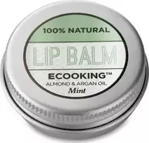 Ecooking Ecooking Organic Argan Oil Hydrating Lūpų balzamas Mint, 15 ml