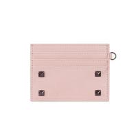 Solid Color Multiple Slots Card Holder Portable Rivet Coin Purse Cute Ultra Thin Card Bag  Gift