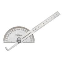 Adjustable Round Head Craftsman 180 Degree Angle Finder Protractor Measuring Ruler Rotary