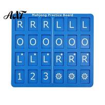 American Mahjong Trainer 1/4Pcs 3D Printed Practice Board, Solo with RLO Charleston ROL Pattern Board Guide & 24 Slots, Training Aid for Beginners