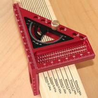 Precision Hole Scribing Multi Angle Ruler Aluminum Alloy Carpenter Square  Woodworking