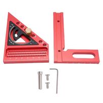 Red and Gray Multi Angle Ruler Precision Hole Scribing Drawing Line Ruler  Engineering
