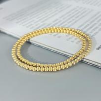 Jewelry Pumpkin Beaded Bracelet Fine Women 14K Gold Filled Bracelets 5.5 inch(13.97cm)