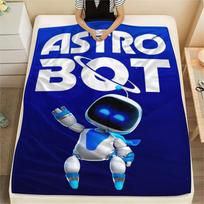 1Pc ASTRO BOT Print Flannel Blanket, High quality Comfortable for All Seasons, Home Decor, Warmth and Comfort, Perfect for Christmas Gifts 80cm x 120cm