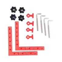 2pcs Aluminum Alloy Right Angle Clamp 90 Degree L-Shaped Clamping Square Set  For Picture Frame Box