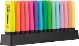 Stabilo Boss Highlighter Desk 15 Set, Colors, 7015-01