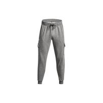 Under Armour Rival Fleece Knitted Sweatpants Men's Gray Thickened Cuffed Pants 1382134-026 LG