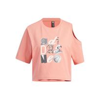 (WMNS) adidas Neo Graphic T-Shirts 'Pink' Women's IK7671 L