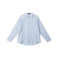 American Retro Casual Striped Long-Sleeved Sunscreen Shirt Men and Women New Breathable Idle Style Fashion Shirt Daily 2XL rožinė