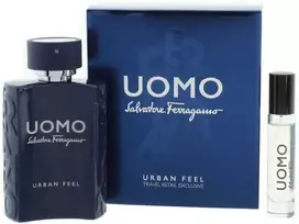 Set Salvatore Ferragamo: Uomo Urban Feel, Eau De Toilette, For Men, 10 ml + Uomo Urban Feel, Eau De Toilette, For Men, 100 ml