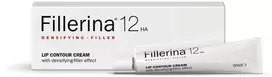 Labo Fillerina 12HA tankinantis užpildas, 3 laipsnio, drėkinantis ir stangrinantis lūpų kontūro kremas, 15 ml