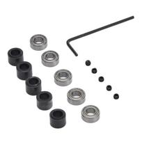 5 Sets Router Bit Bearing Steel Bottom Mounted Ball Guide Tool Set Kit for Replacement
