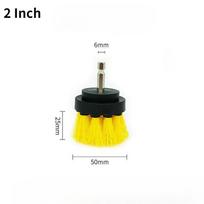 Electric Drill Brush Head Cleaning Tool for Bathroom Surfaces, Tub, Shower, Kitchen Care, and More 1PC yellow