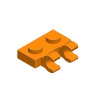 10PCS Parts 60470 Plate Special 1 x 2 with Clips Horizontal Compatible Bricks DIY Building Block Particle Kid Brain Toy Gif 10pcs