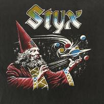 Vintage US Tour 1980 Styx Band Cotton Black All Size Men Women Shirt Unisex T-Shirt L
