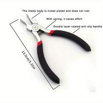 1pc Wide Flat Nose Pliers Nylon Smooth Nose Pliers Jewelry Making Wire Bending Bead Polishing Hand Craft Repair Tools