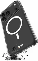 Puro Impact Clear D3O TPU+PC dėklas suderinamas su MagSafe skirtas Apple iPhone 17 Pro - skaidrus
