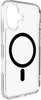 Puro Lite Mag TPU+PC dėklas suderinamas su MagSafe skirtas Apple iPhone 17 – skaidrus su juodos spalvos žiedu