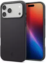 Spigen Silicone Fit MagSafe dėklas skirtas Apple iPhone 17 Pro – juodos spalvos