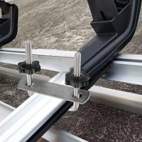 Daugkartinio naudojimo automobilio stogo bagažinės skersinio spaustukas Laikiklis Tvirtas nerūdijančio plieno surišimo diržas stovyklavimo įrangai Bagažo saugumui gray