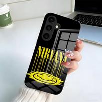 N-Nirvana Rock Band Phone Case For Samsung S26 S25 Plus S20 S20 Plus S22 Ultra S23 FE S21 Plus S21 Ultra Glass Cover Samsung S23 Ultra