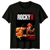 Rokis II (1979 m) Filmo plakato įkvėpti marškinėliai Retro 70-ųjų stiliaus marškinėliai Unisex 2XL