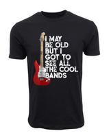Men's and Women's T-shirts ROCK N ROLL I MAY BE OLD GRAPHIC L