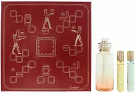 Set Cartier: Rivieres de Cartier Insouciance Eau De Toilette Unisex, 100 ml + Rivieres de Cartier Luxuriance Eau De Toilette Unisex, 10 ml + Allegresse Eau De Toilette Unisex, 10 ml