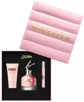 Jean Paul Gaultier rinkinys Jean Paul Gaultier: Scandal, kvapusis vanduo, moterims, 50 ml + Scandal, kvapusis vanduo, moterims, 6 ml *Miniatiūrinis + Scandal, drėkinamasis, kūno losjonas, 75 ml Moterims